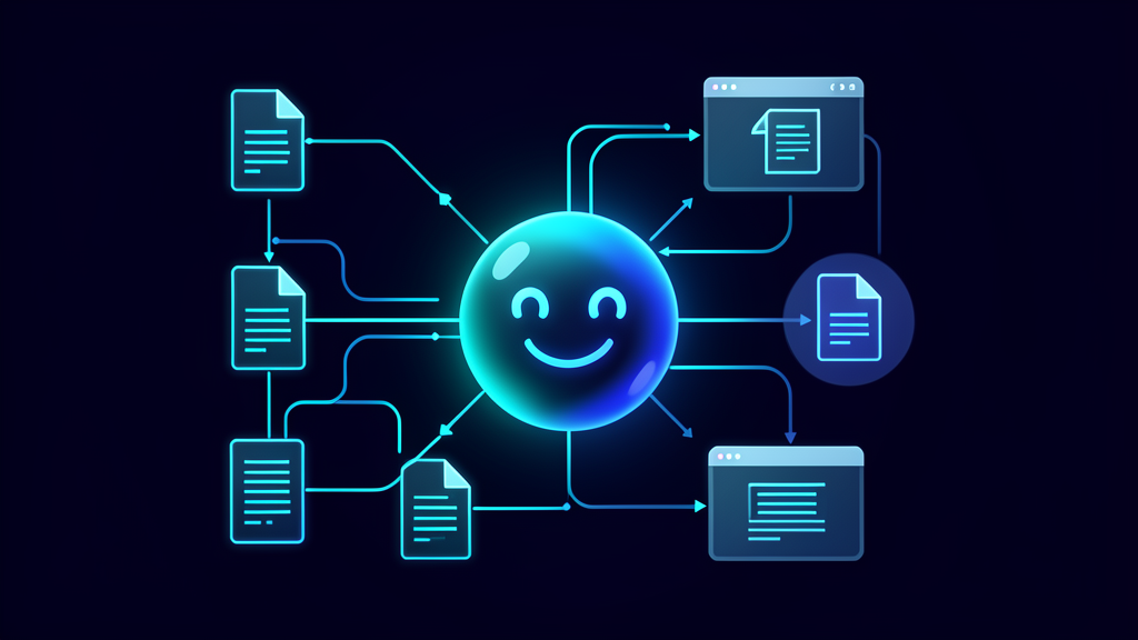AI agent connected to company knowledge and automation workflows